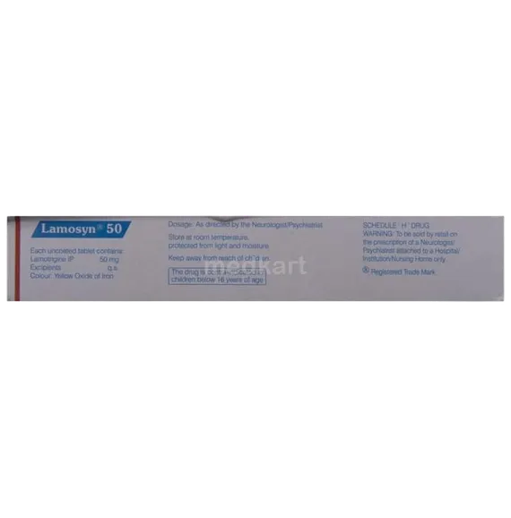 lamosyn 50mg tablet 10's